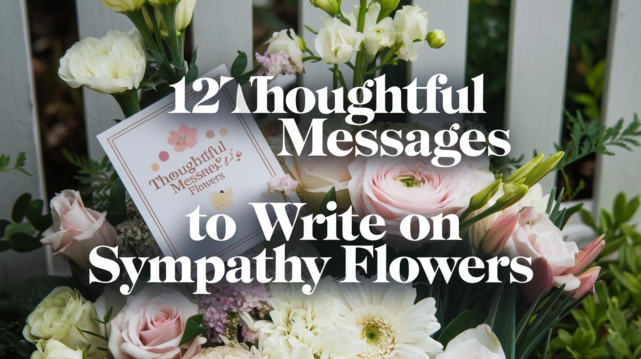 12 Thoughtful Messages to Write on Sympathy Flowers