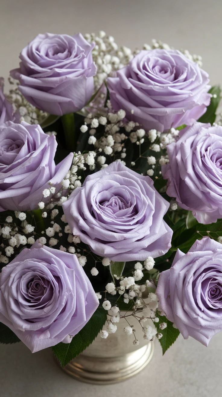 1. Lavender Roses: Elegant Symbols of Enchantment and Remembrance