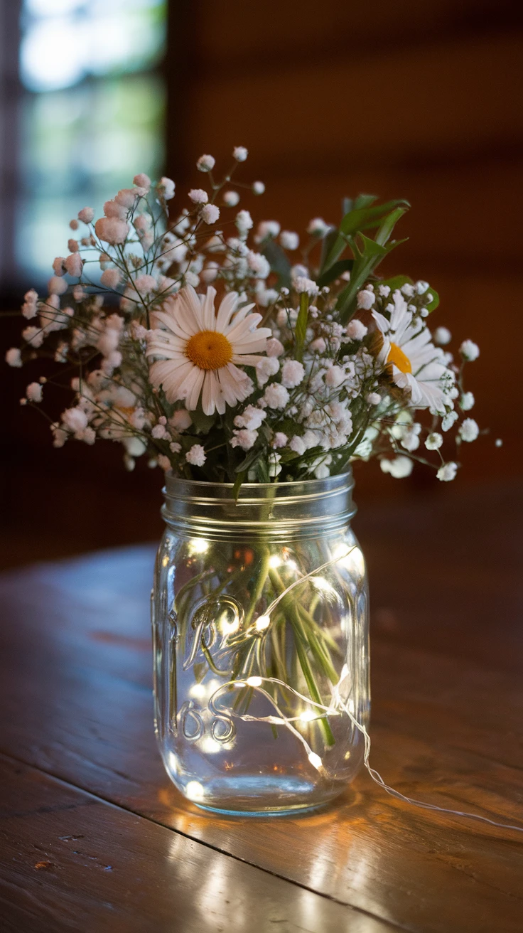 1. Rustic Centerpiece Display