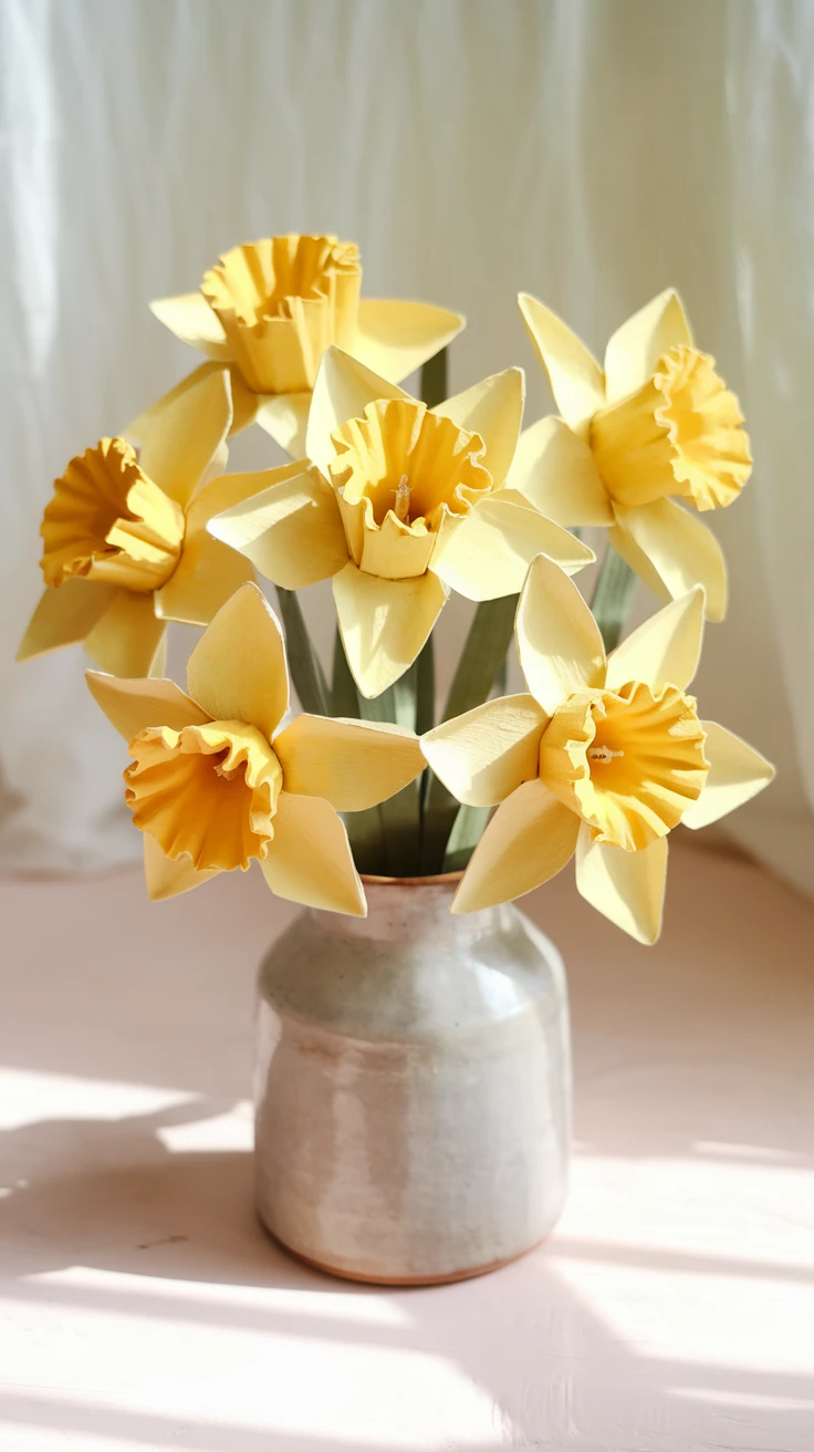 1. Simple Paper Daffodils
