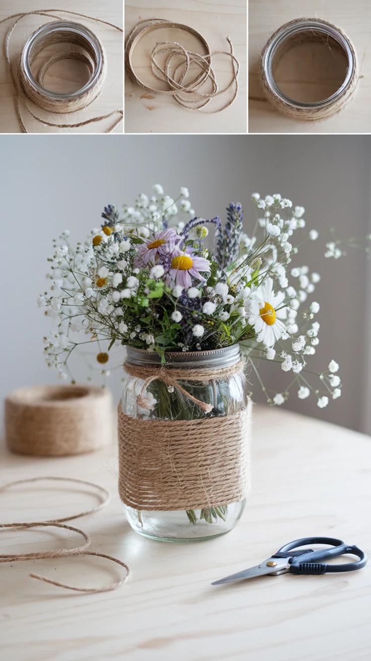 1. Twine-Wrapped Wonder