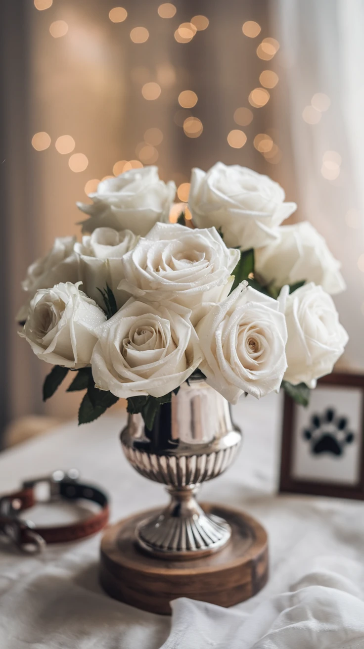 1. White Roses: Pure Love and Remembrance