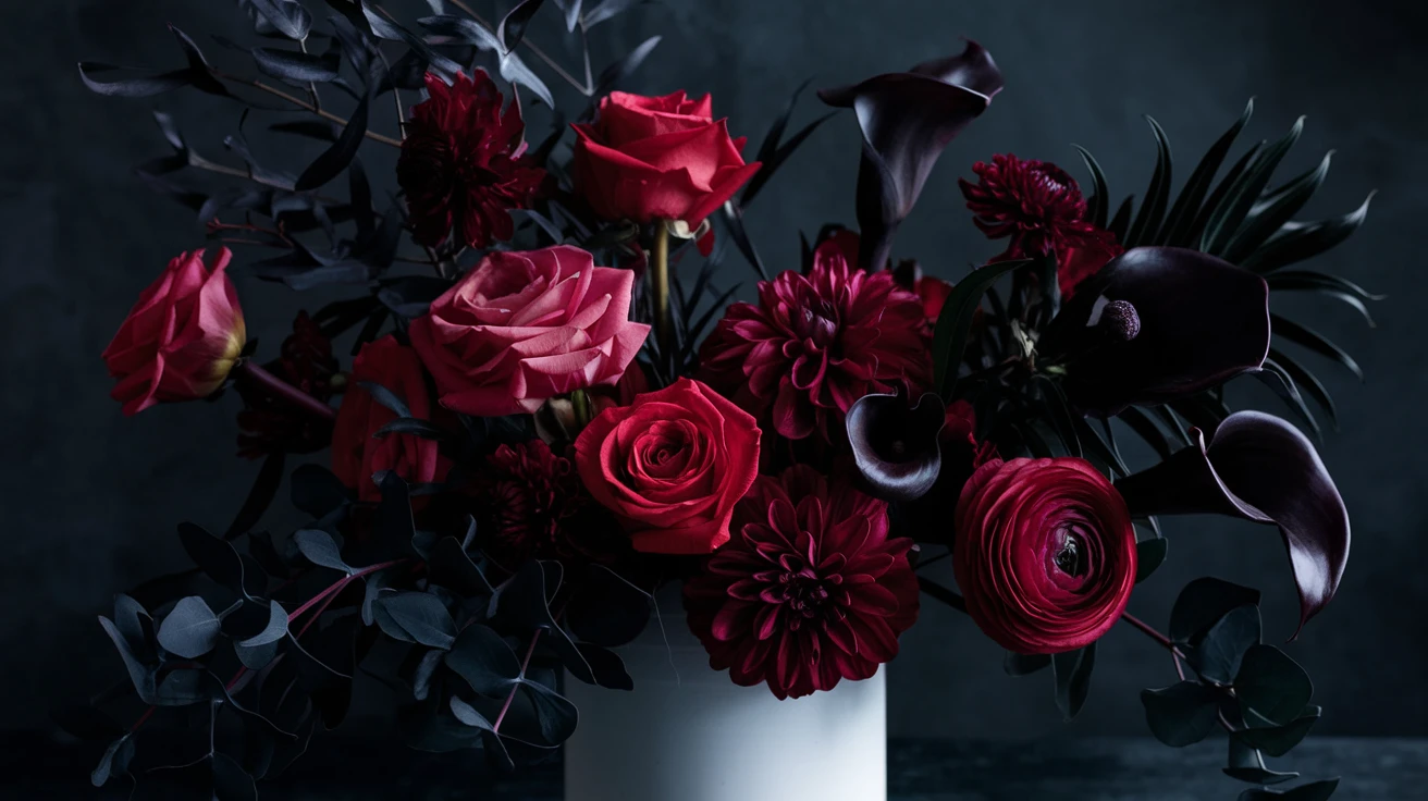 11. Romantic Reds with a Twist