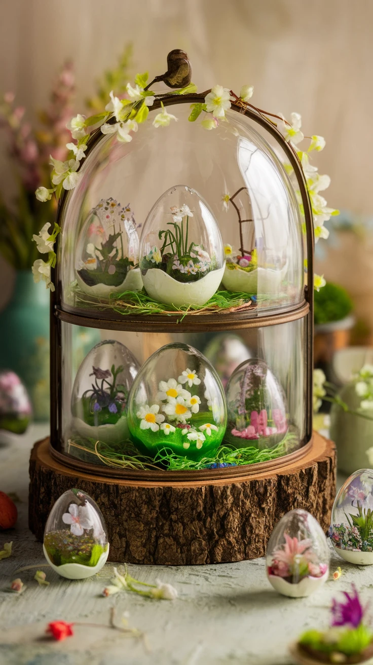 12. Floral Terrarium Eggs