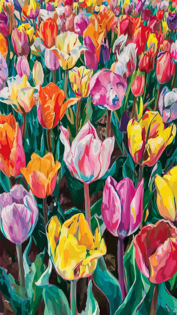 2. Cheerful Tulip Interpretations