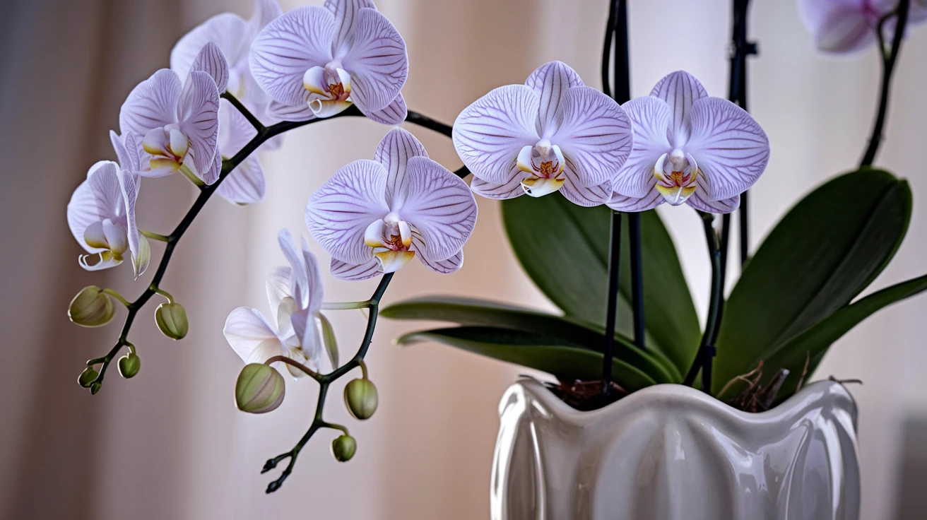 2. Orchids (Phalaenopsis)