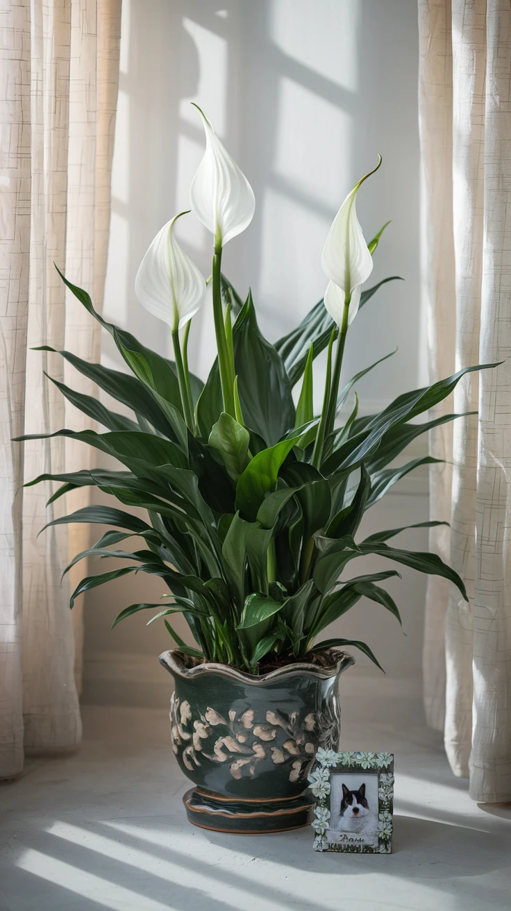 2. Peace Lily: Tranquility and Hope
