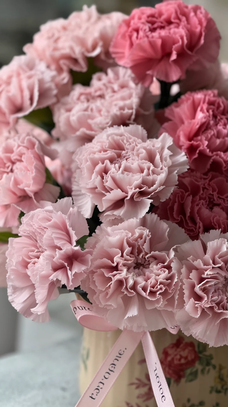2. Pink Carnations