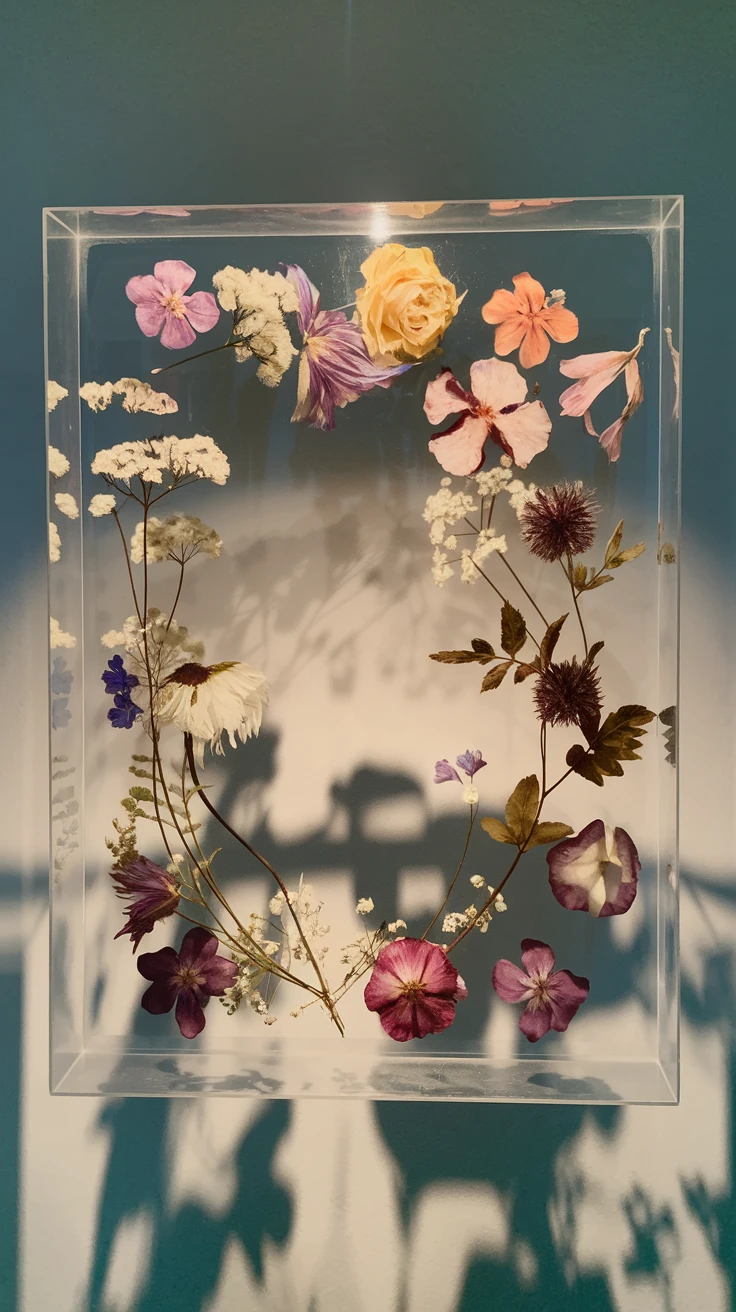2. Pressed Flower Floating Frames