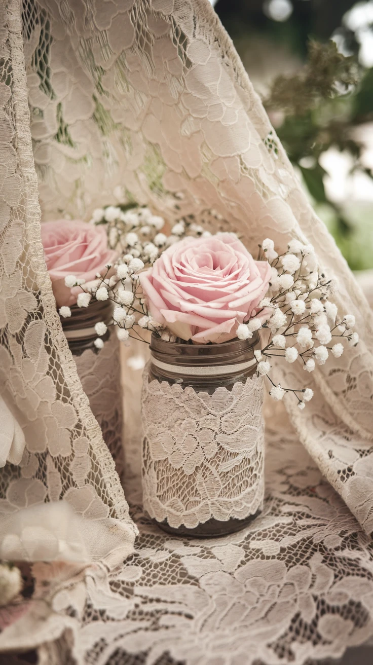 22. Lace-Draped Romance