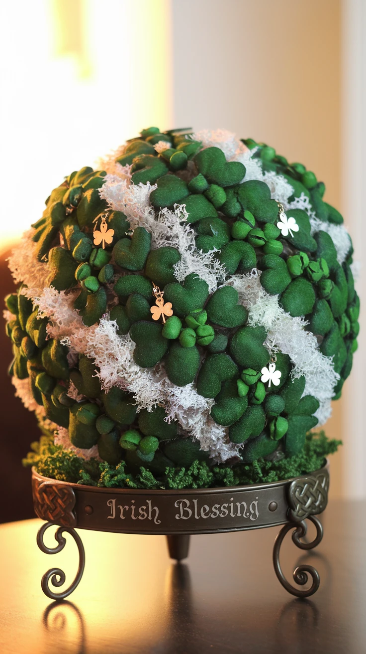 3. Irish Blessing Ball Topiary