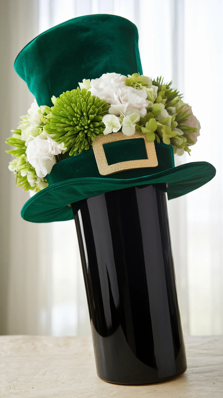 3. Leprechaun Hat Vase Creation