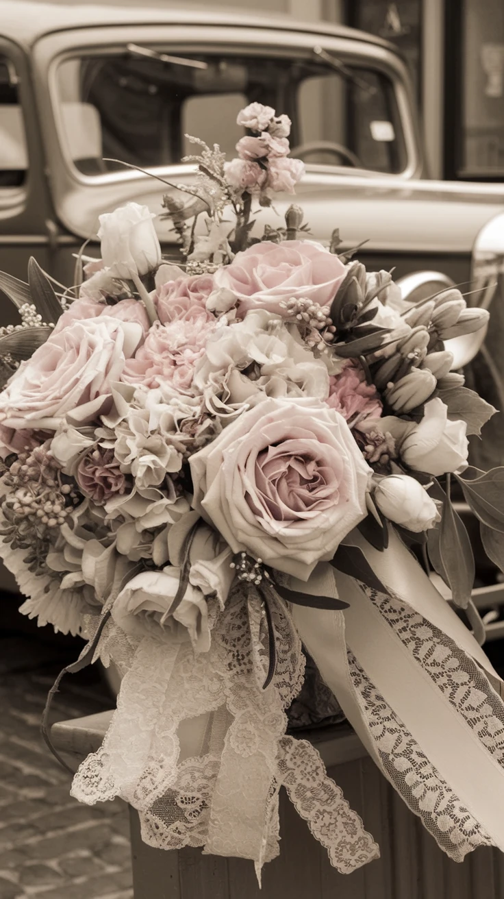 3. Nostalgic Recreation of Original Wedding Bouquet