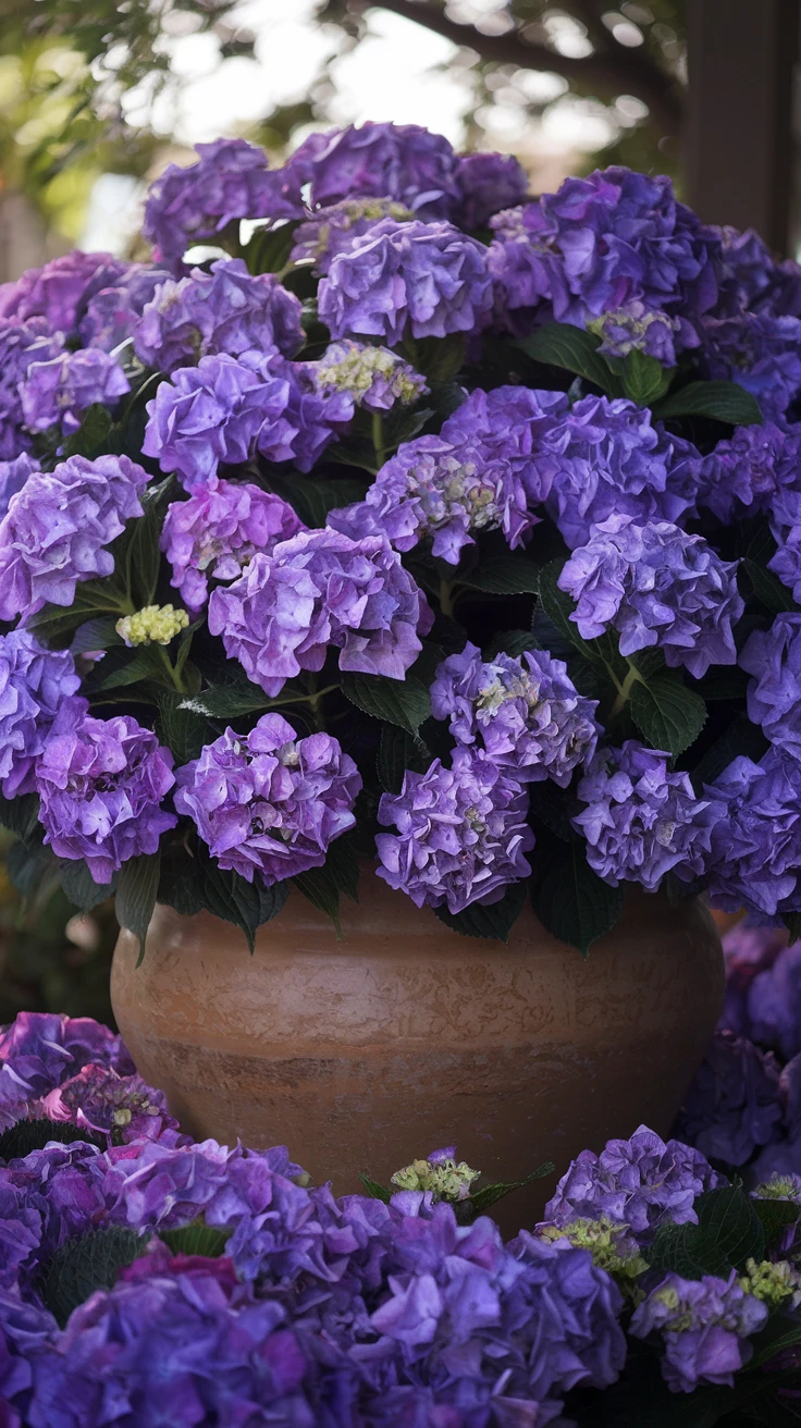 3. Purple Hydrangeas: Voluminous Blooms of Understanding