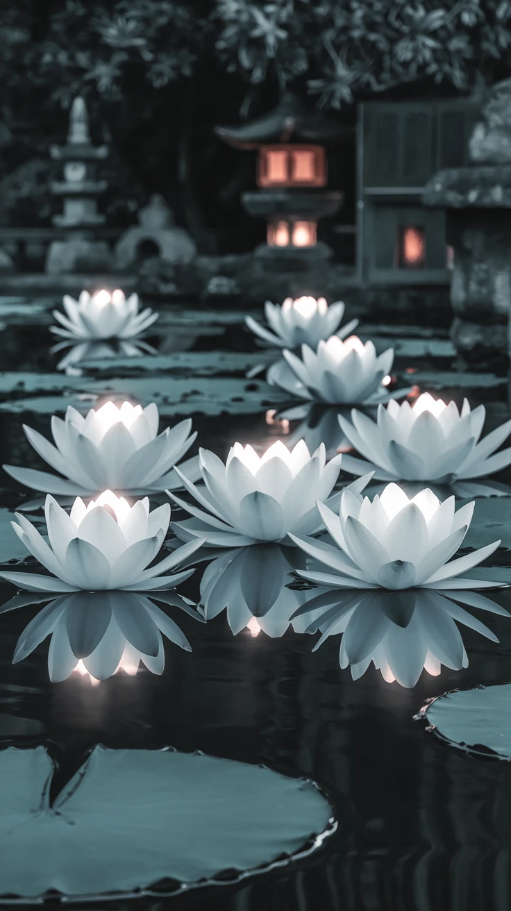 3. White Lotus Flowers (Baek-yeon)