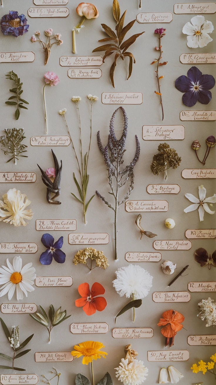 4. Botanical Collection with Labels