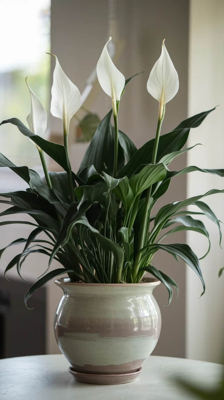 4. Peace Lily Plants - Lasting Comfort
