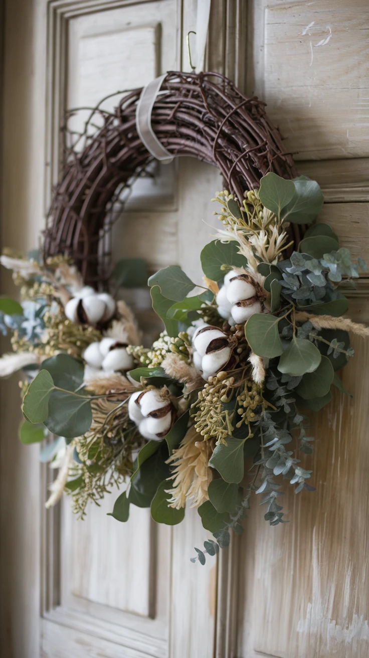 4. Rustic Floral Wreaths