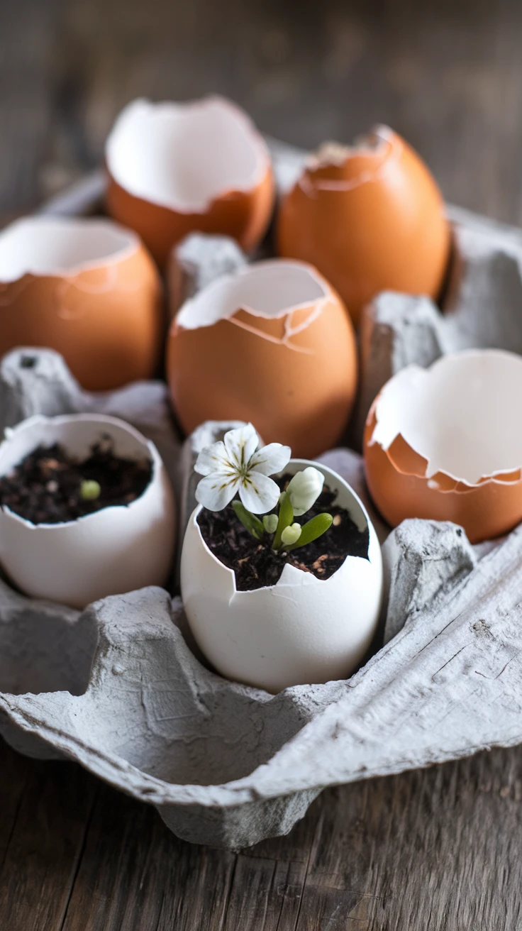 5. Blooming Egg Planters