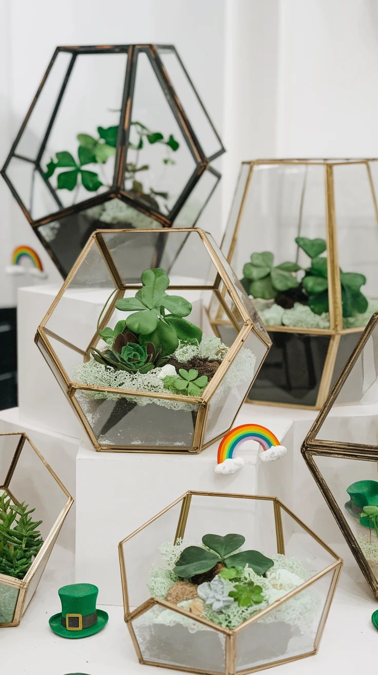 5. Geometric Terrarium Gardens