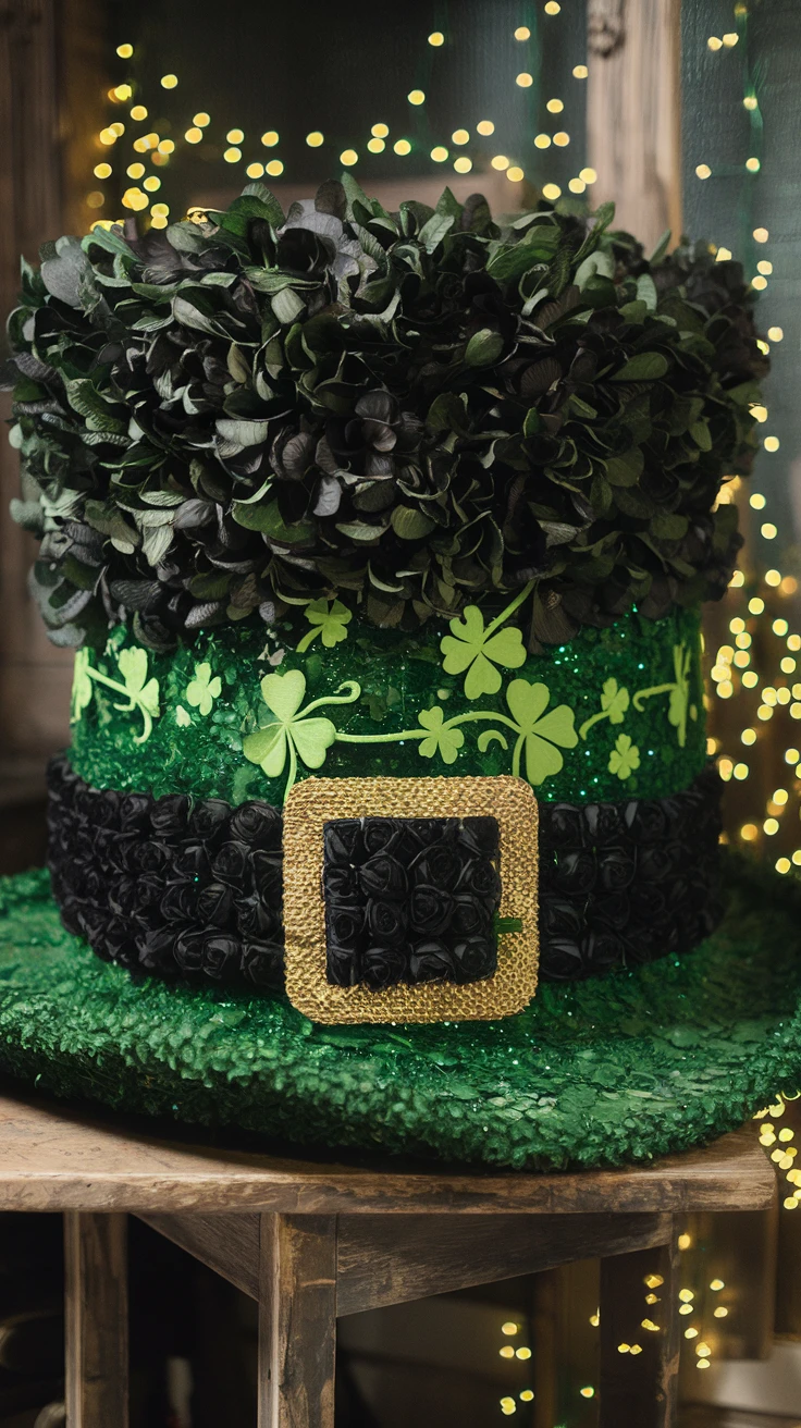 5. Leprechaun Hat Floral Display
