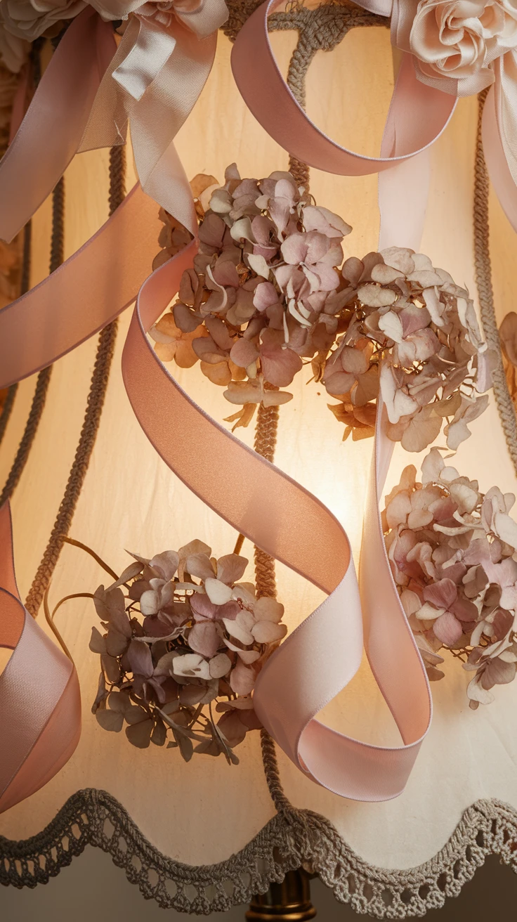 5. Pressed Flower and Ribbon Combination