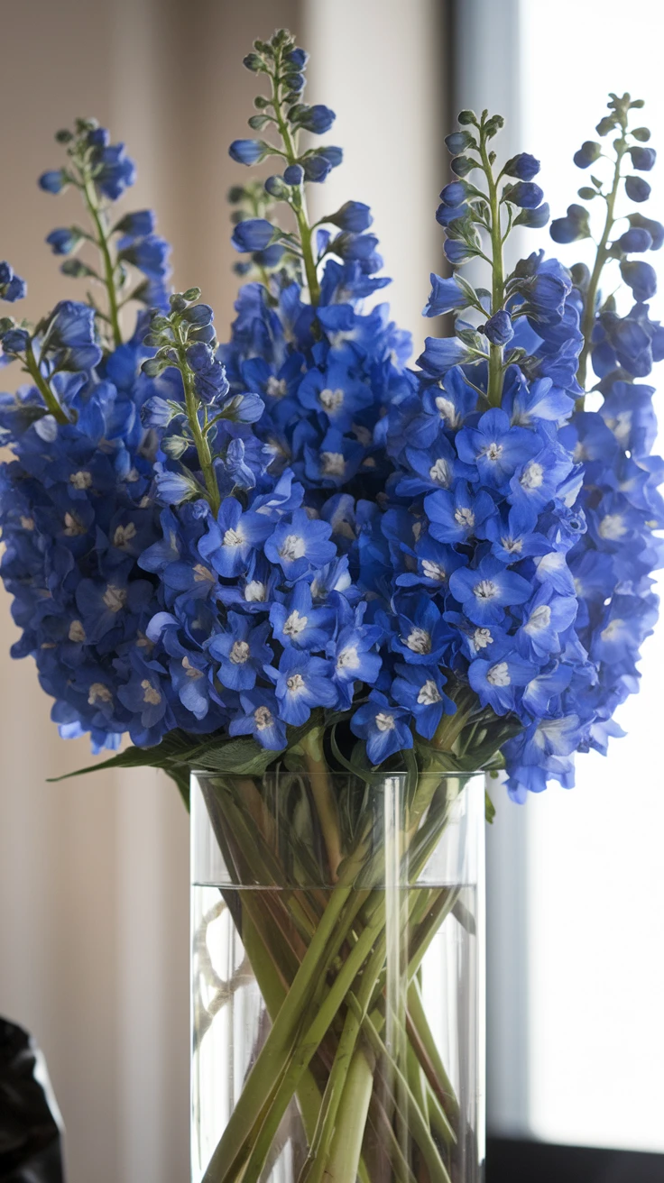 6. Blue Delphinium: Transcendence and Joy