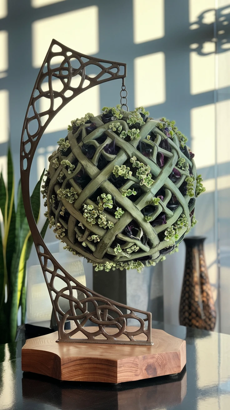 6. Celtic Knot Garden Sphere
