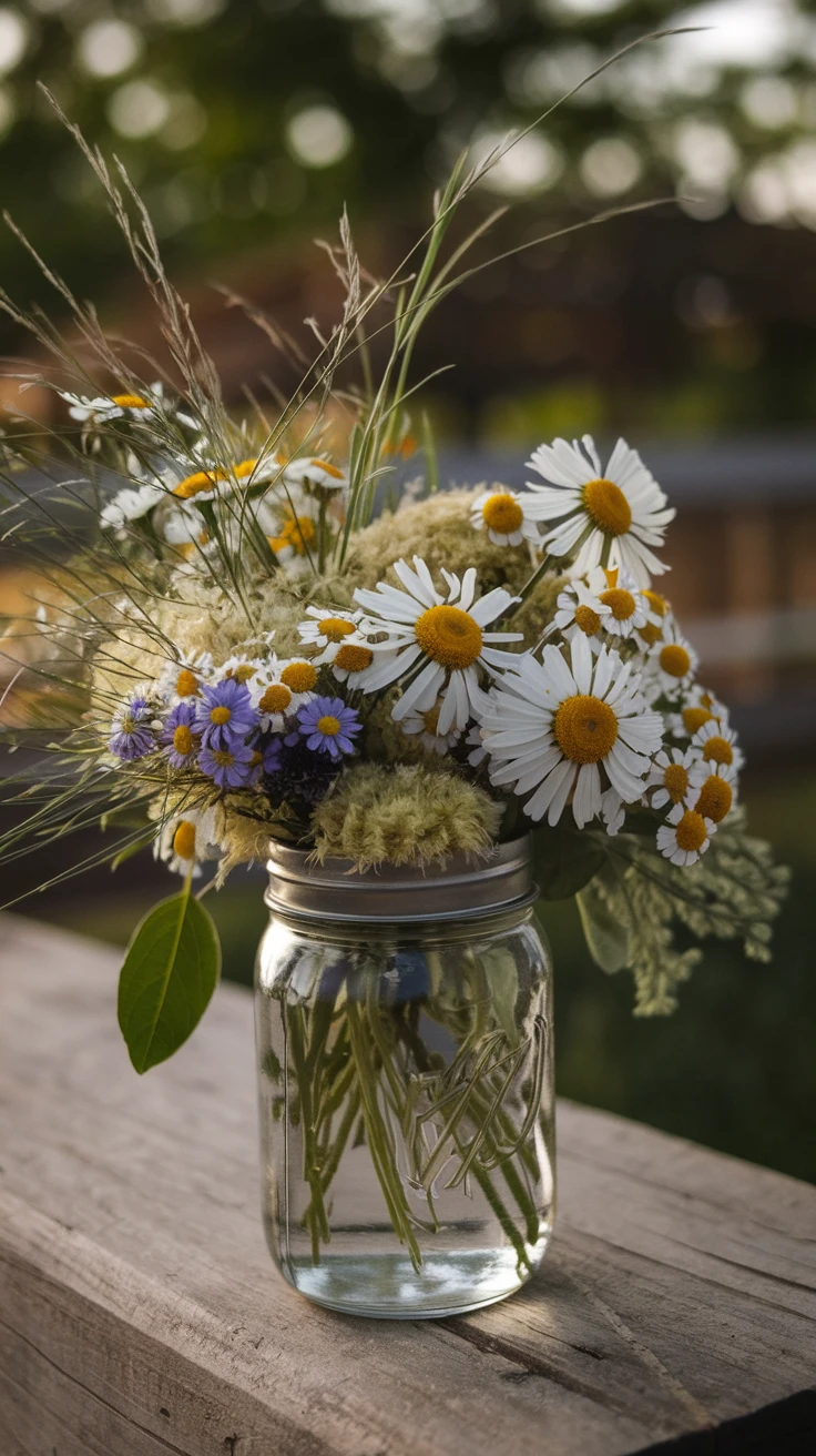 6. Rustic Wildflower Medley