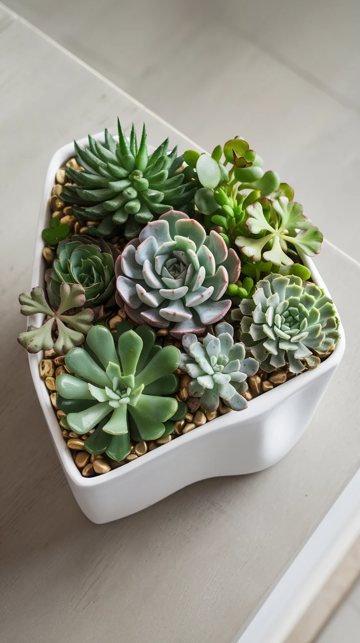 6. Shamrock Succulent Garden