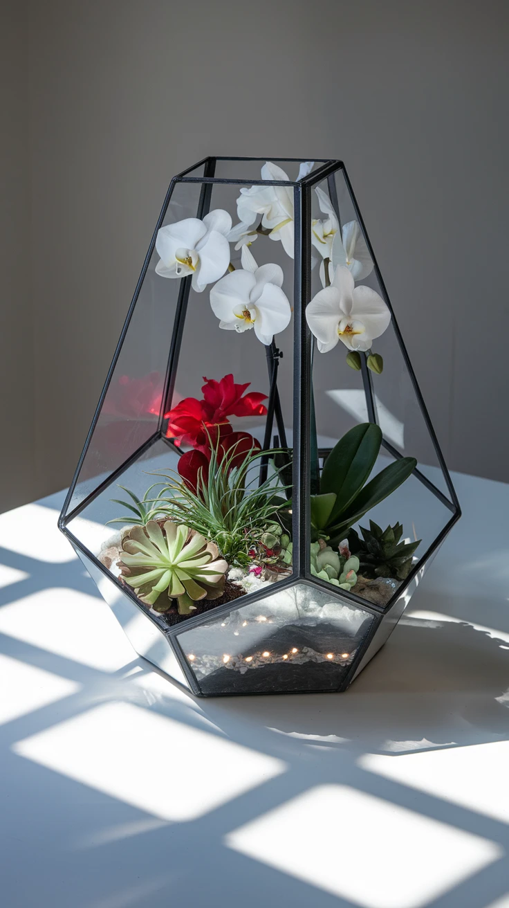 7. Contemporary Glass Terrarium