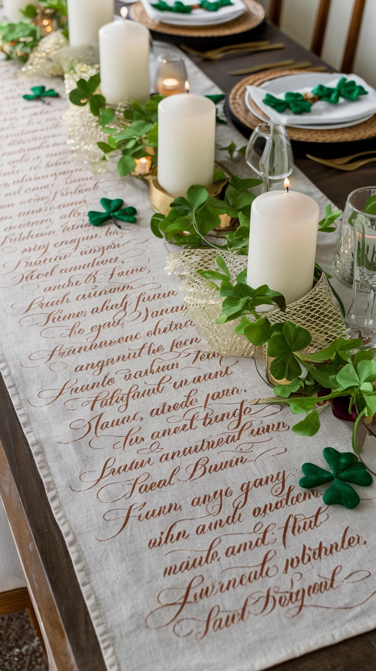 7. Irish Blessing Table Runner