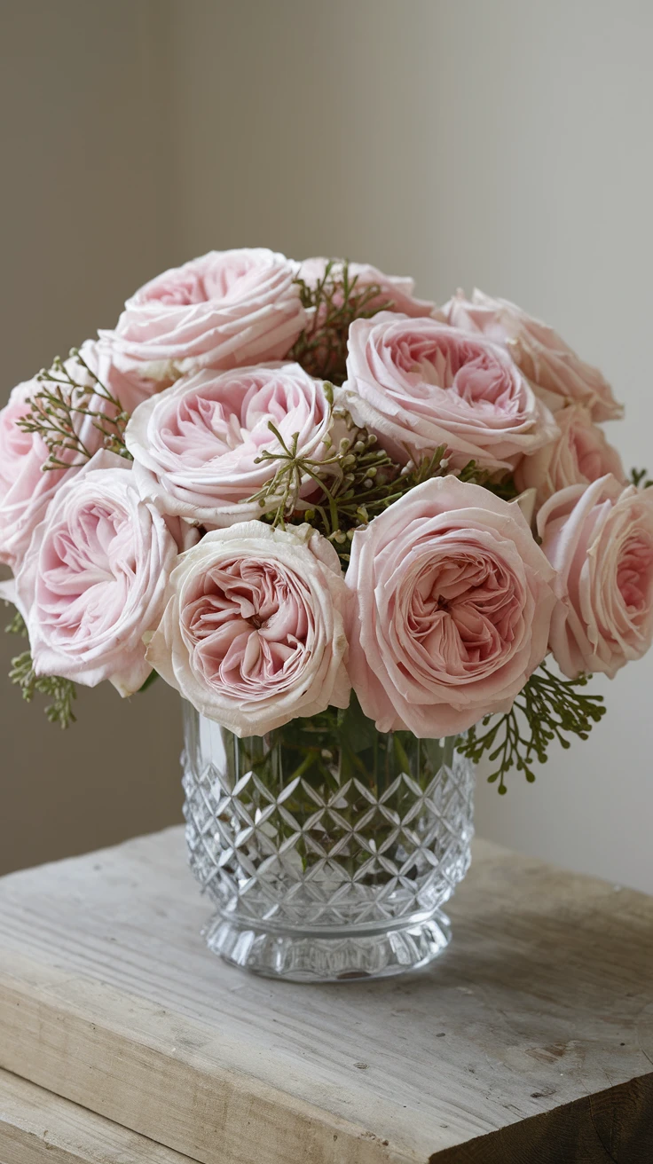 7. Luxurious Garden Roses Display