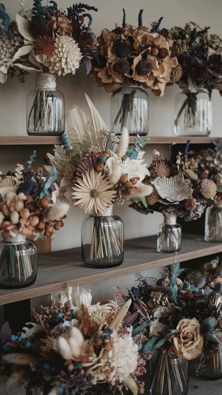 8. Dried Flower Bouquets
