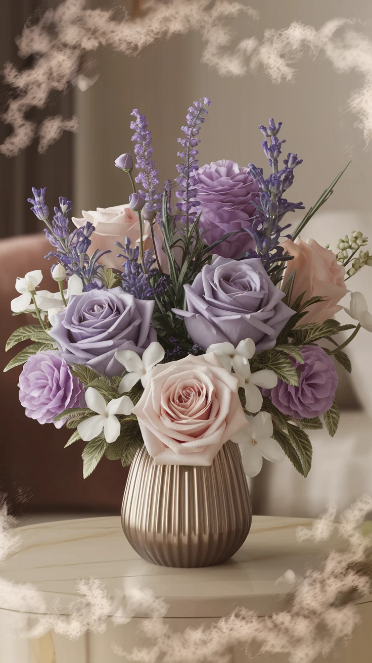 8. Fragrant Golden Anniversary Bouquet