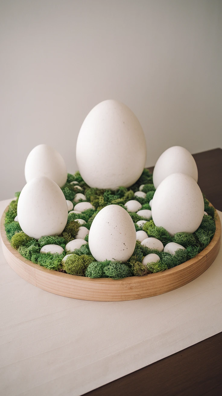 8. Paper Flower Easter Eggs