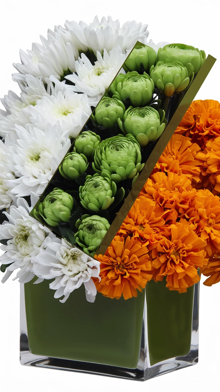 9. Irish Flag Tri-Color Display