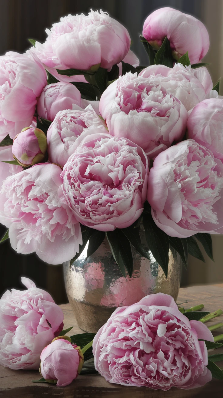 9. Peonies