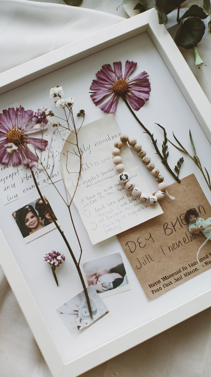 9. Pressed Flower Memory Frame