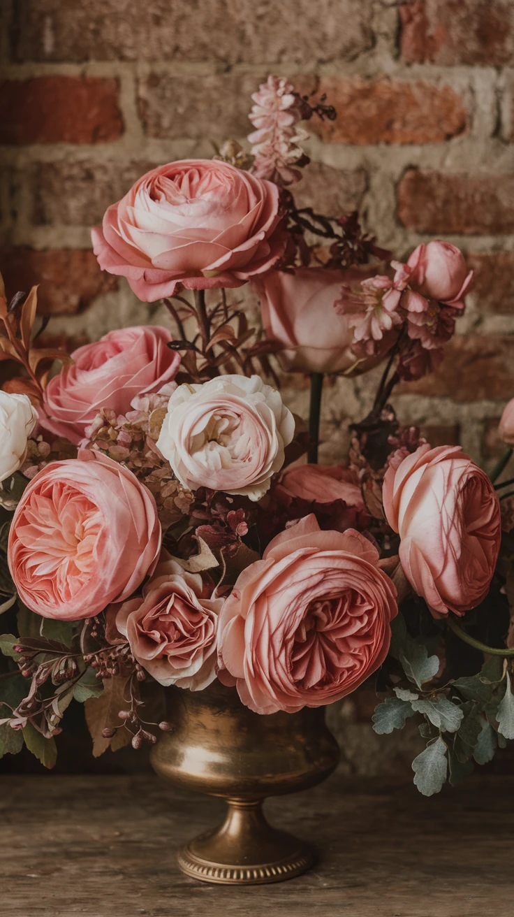 9. Vintage-Inspired Mixed Roses