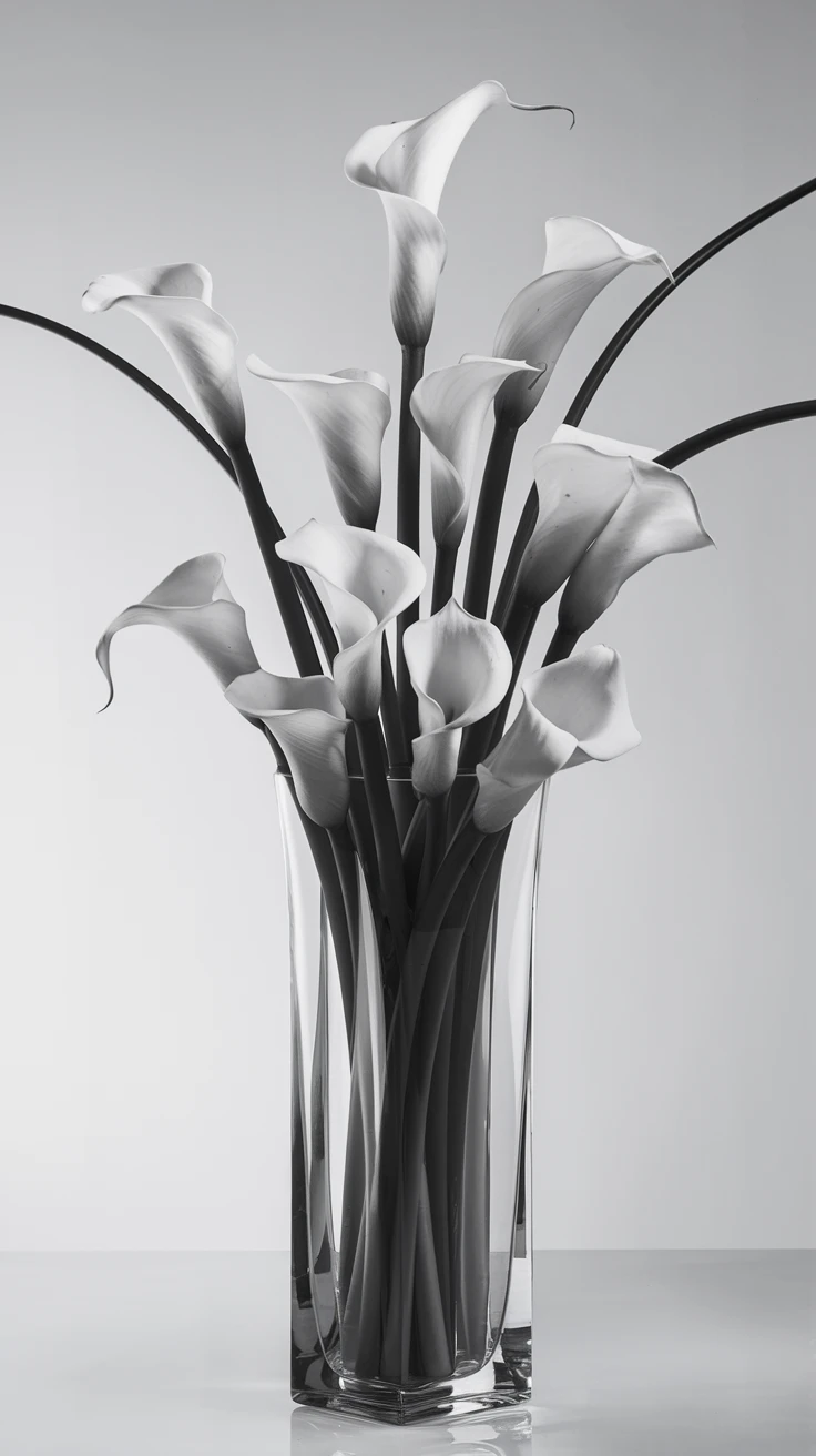 9. White Calla Lilies - Magnificence and Beauty