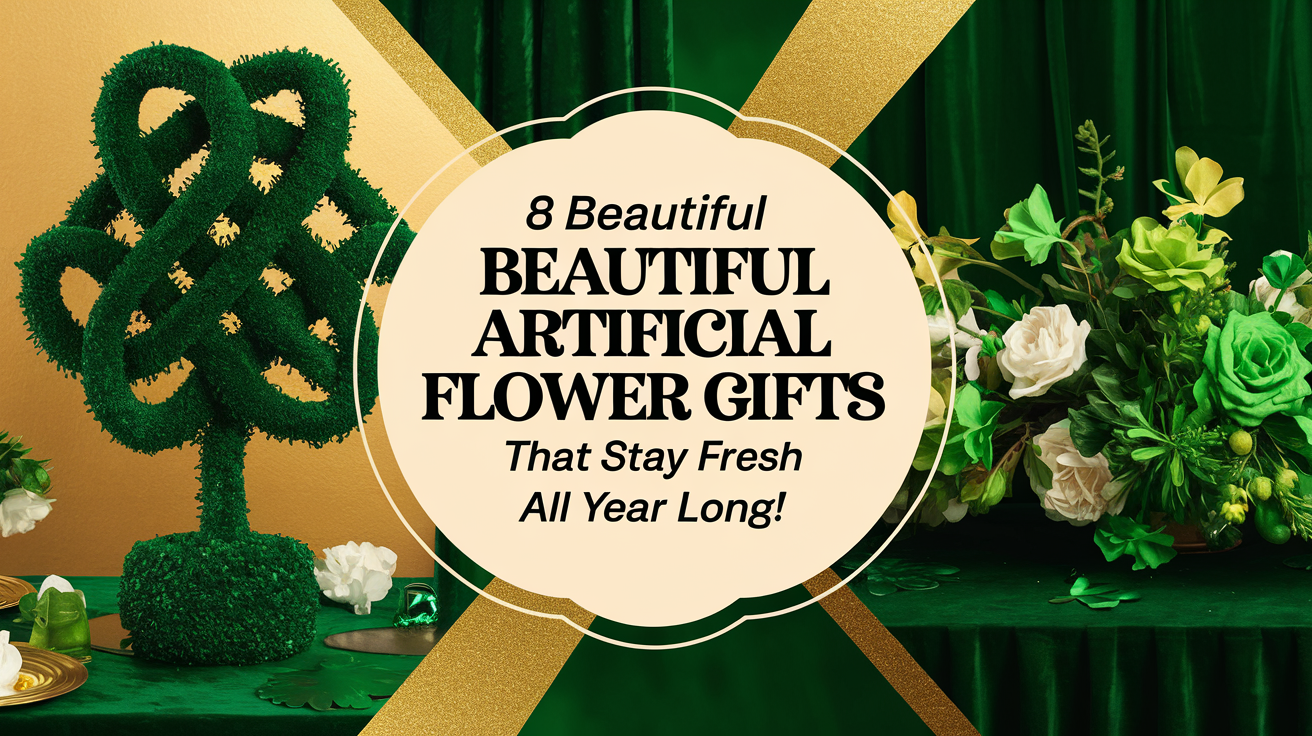 8 Beautiful Artificial Flower Gifts That Stay Fresh All Year Long!