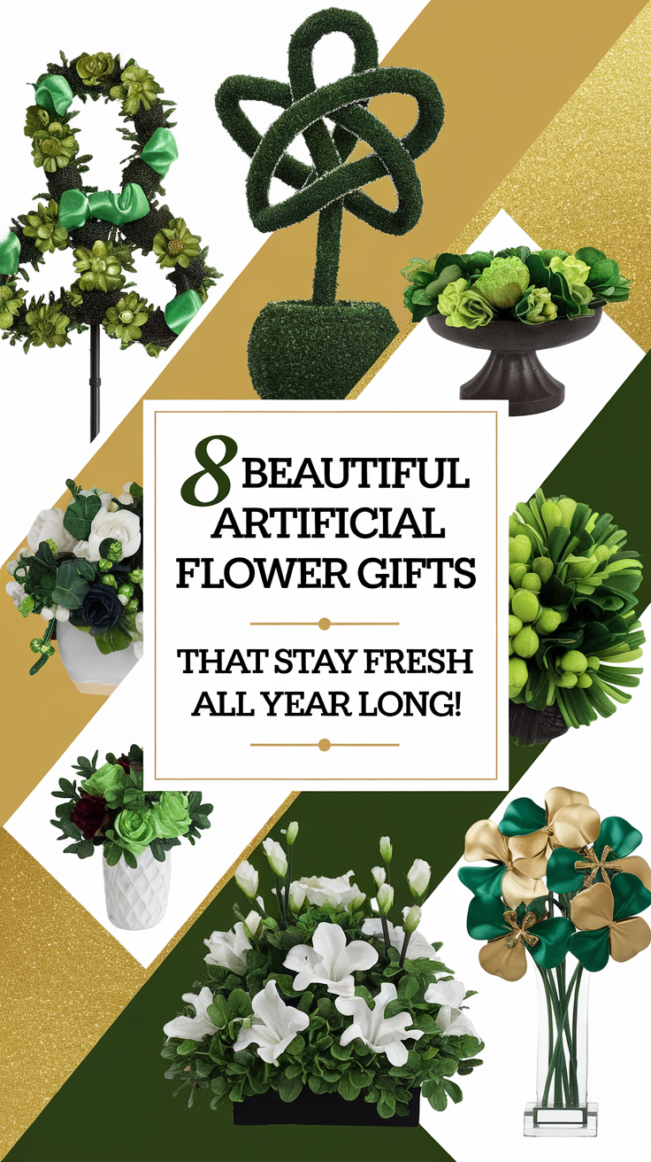 8 Beautiful Artificial Flower Gifts That Stay Fresh All Year Long!