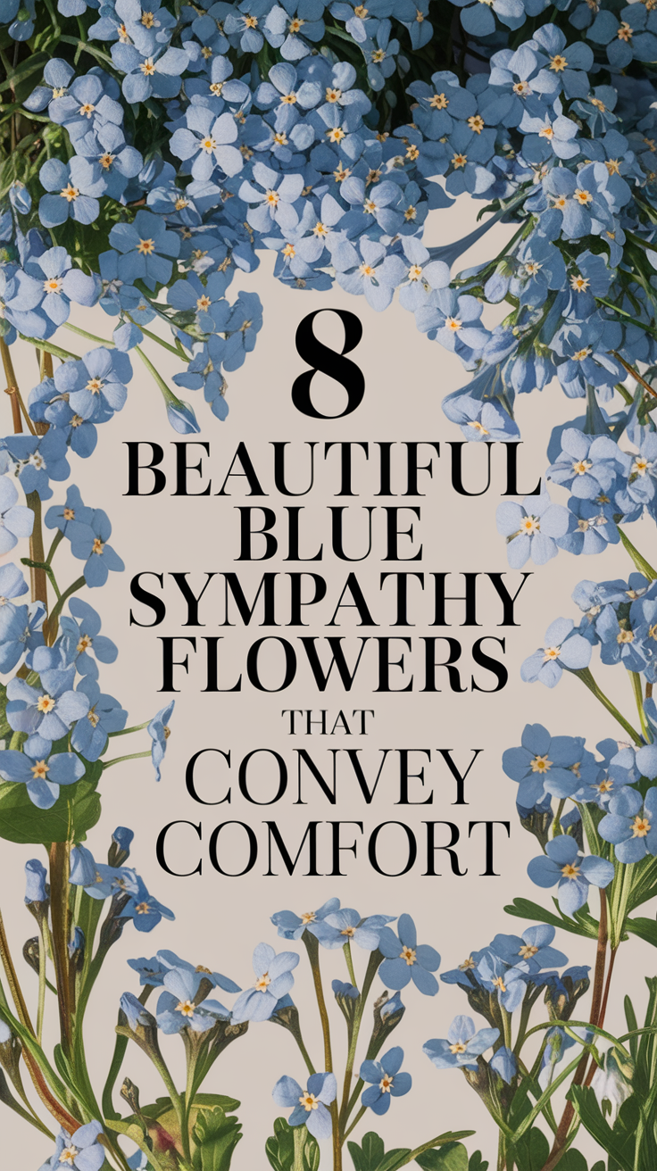 8 Beautiful Blue Sympathy Flowers That Convey Comfort