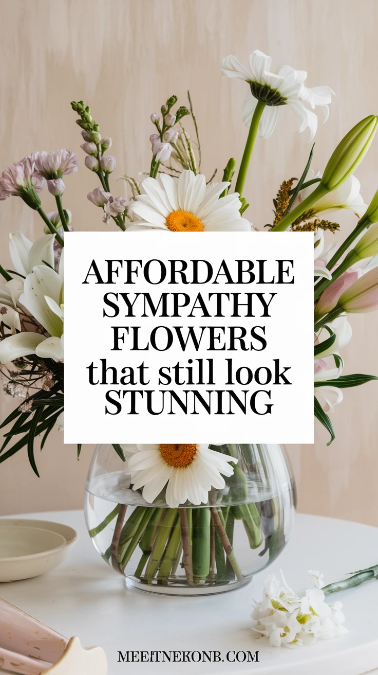 Affordable Sympathy Flowers That Still Look Stunning