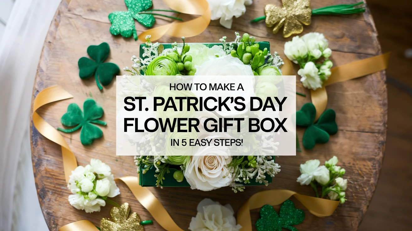 How to Make a St. Patrick's Day Flower Gift Box in 5 Easy Steps!