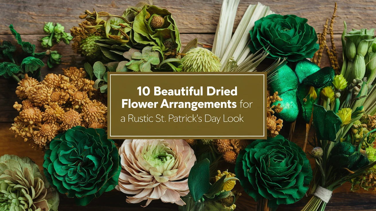 10 Beautiful Dried Flower Arrangements for a Rustic St. Patrick's Day Look