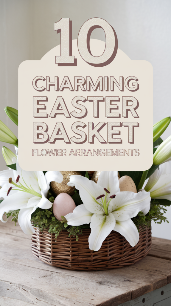 10 Charming Easter Basket Flower Arrangements
