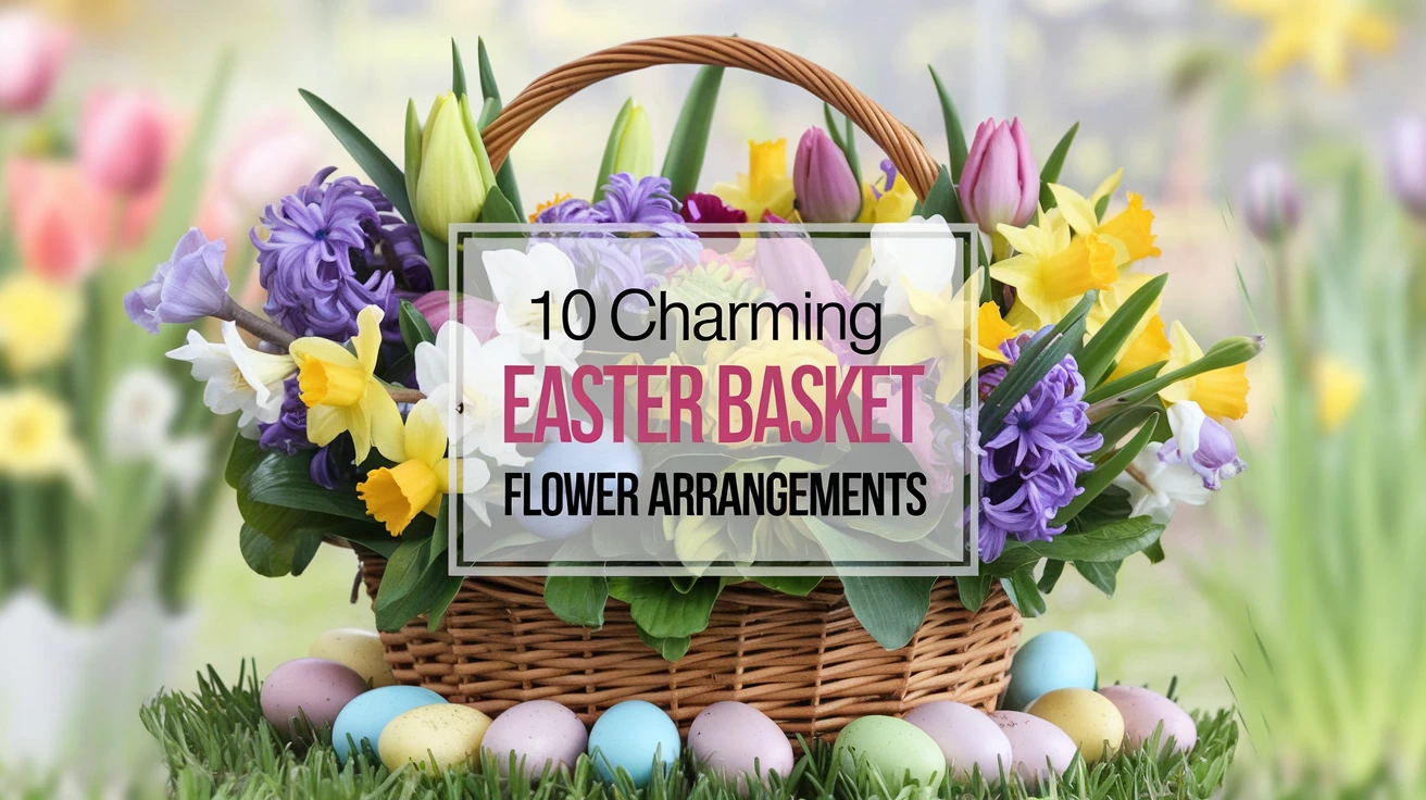 10 Charming Easter Basket Flower Arrangements