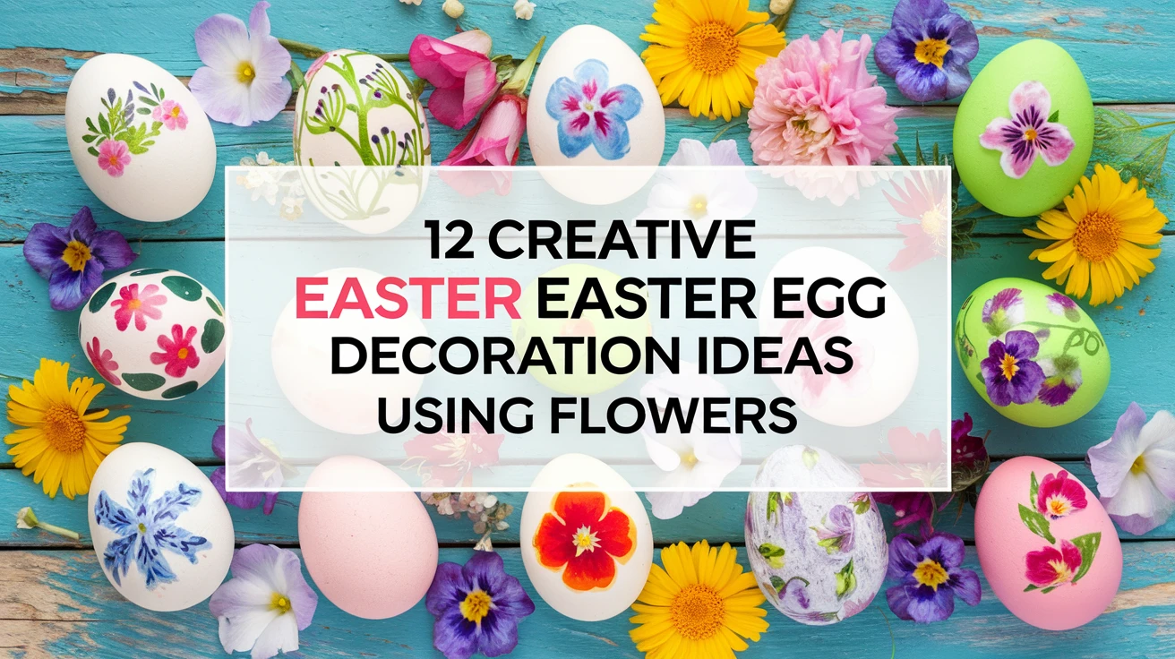 12 Creative Easter Egg Decoration Ideas Using Flowers